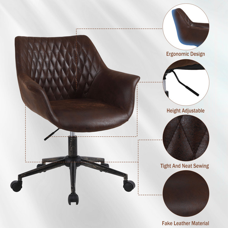 Mid century modern ergonomic office online chair